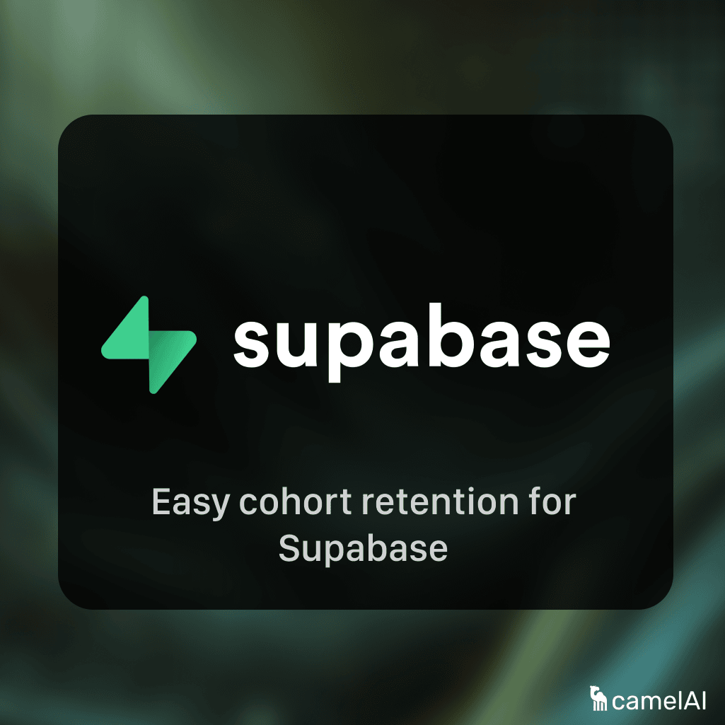 Easy Cohort Analysis for Supabase with camelAI